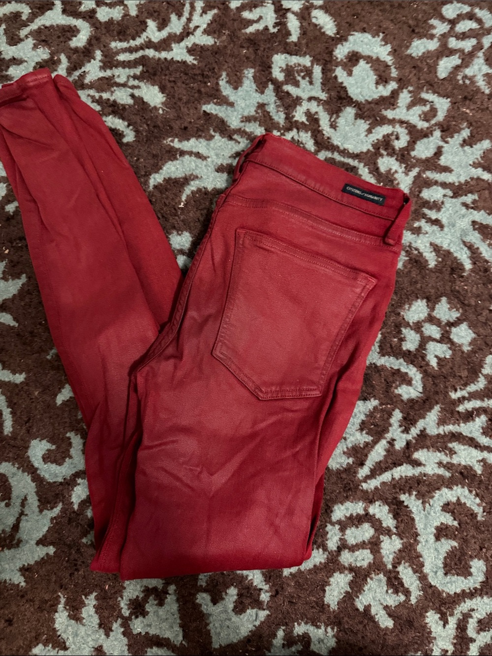 Citizens Of Humanity Red Skinny Jeans